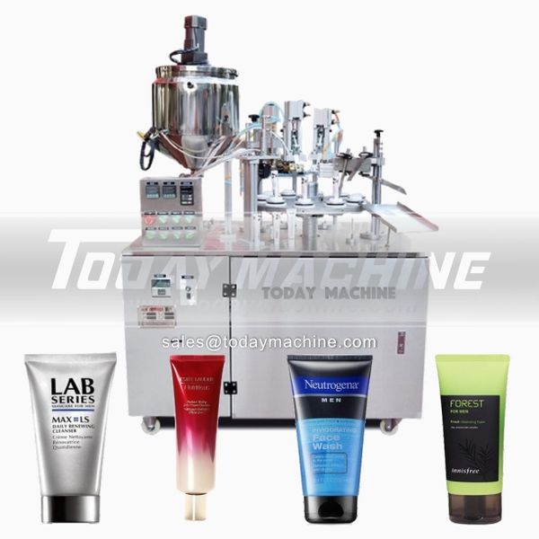 

automatic plastic toothpaste tube filling sealing machine