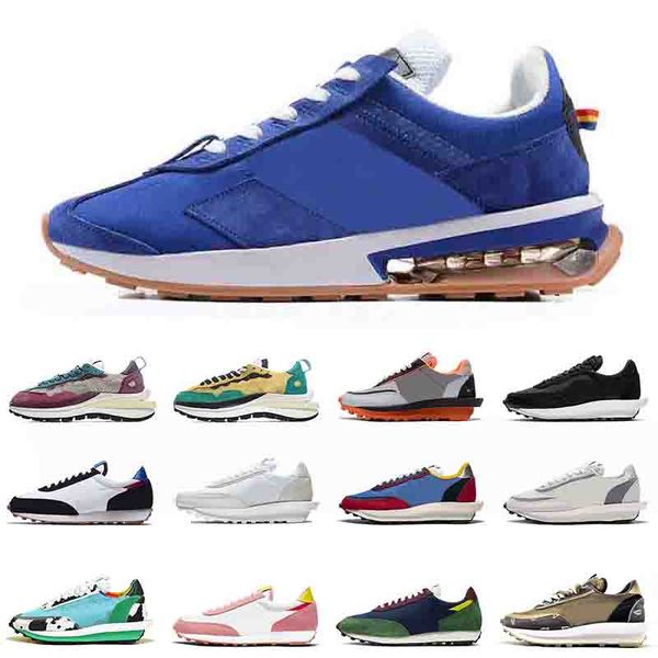 

royal blue 2020 cushion running shoes ldv waffle competitor triple black white chunky dunky dio women mens trainers shoes 36-45