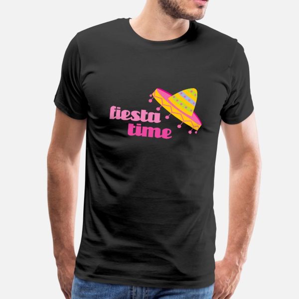 

cinco de mayo fiesta time t shirt men printed tee shirt round neck pictures gift authentic summer style novelty shirt