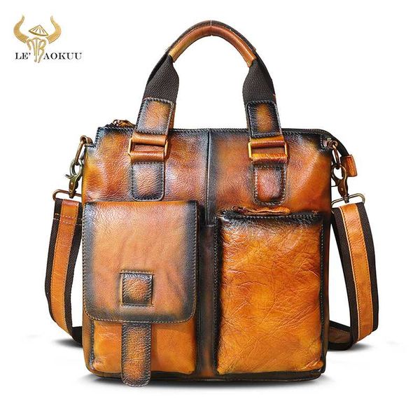 

briefcases men quality leather fashion orange design business briefcase casual laptravel bag tote attache messenger portfolio b259