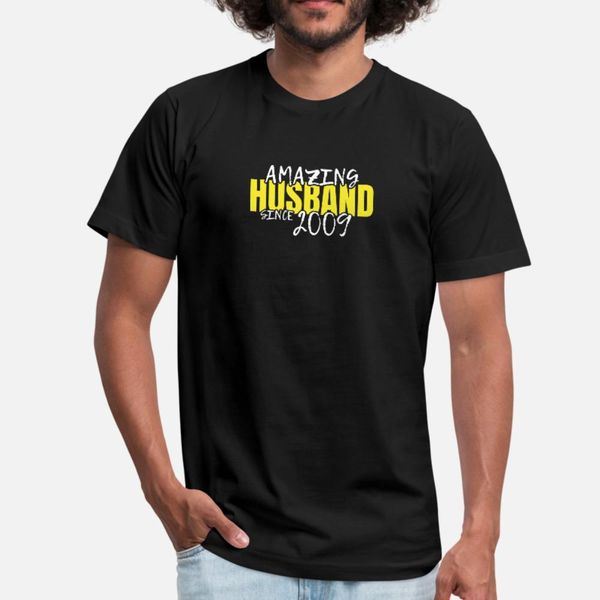

amazing husband since 2009 t shirt men designs tee shirt s-3xl trend crazy fashion spring formal shirt