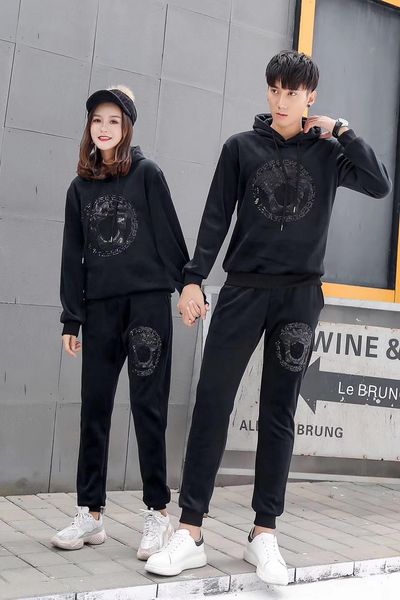 

избранные новые моды lovers tracksuit оригинальный дизайн мужчины и женщины толстовки брюки личность на открытом воздухе спортивная, Gray