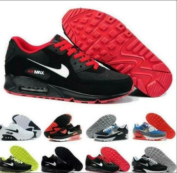 

air cushion 90 kpu men women running shoes casual surface breathable max 90s black red white sport mens athletic trainers sneakers