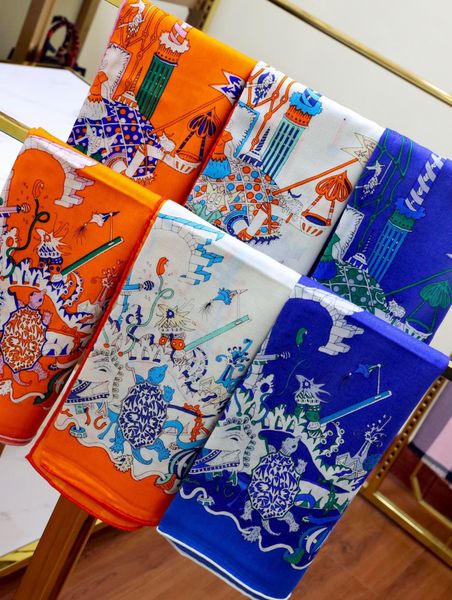 

Carnival travel scarf Designer scarf bucket hat baseball cap ladies luxury designer scarf silk designer turban 2020 new