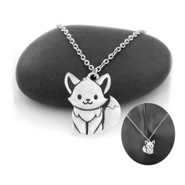 

new boho cute tiny simple pendant necklace for women stainless steel long chain animal lover choker necklace jewelry gift, Silver