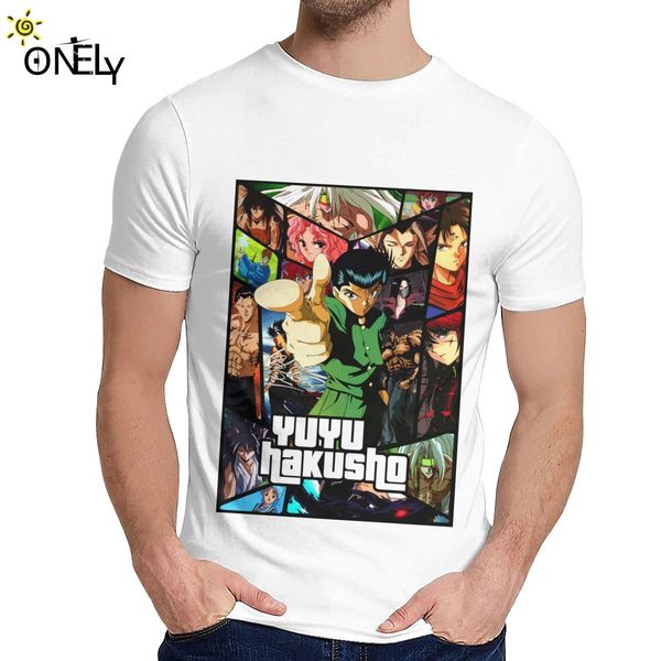 

summer man t shirt yuyu hakusho ultimate pure cotton 2019 new o-neck retro t-shirt