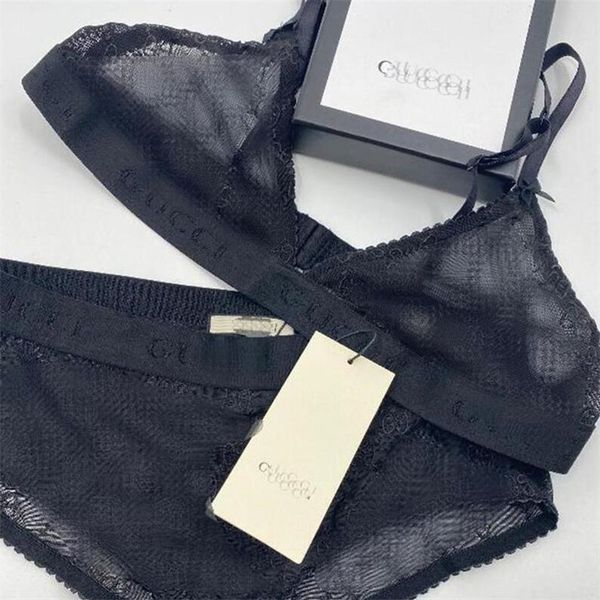 

women lace underwear classic letter embroidery lady bikini birthday gift for girlfriends luxury bra sets