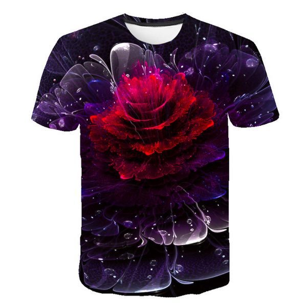 

abstract 3d crystal flowers fashionable man 3d print shirts funny hippie kawaii men clothing