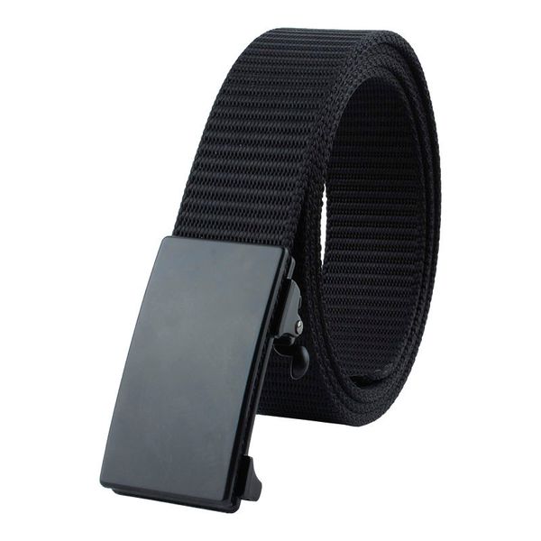 

2020 new 3.4cm narrow nylon belt tactical quick release men's belt buckle surface can be customized logo, Black;brown