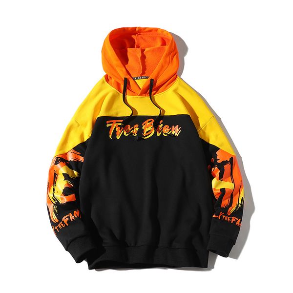 

for men's fall/winter 2020, rotator cuff and creative loose hooded print pulsets are available in black and white, m-3xl