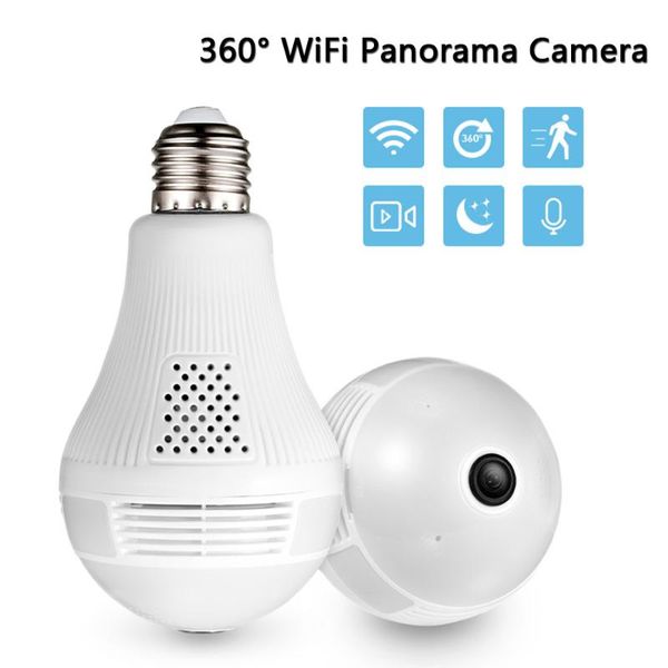 

video surveillance cameras with wifi ip camera 360 degree led light security wifi bulb camera two ways audio indoor outdoor