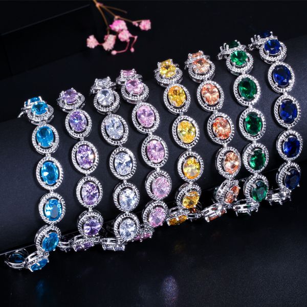 

korean micro inlay accessories bracelet bangle fashion classic colorful bracelet for women jewelry, Black
