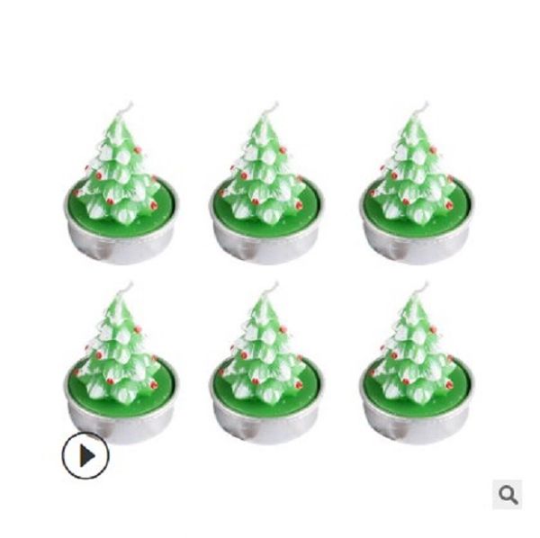 

2020 christmas craft gift candle painting decoration christmas tree santa claus snowman cartoon candle 005