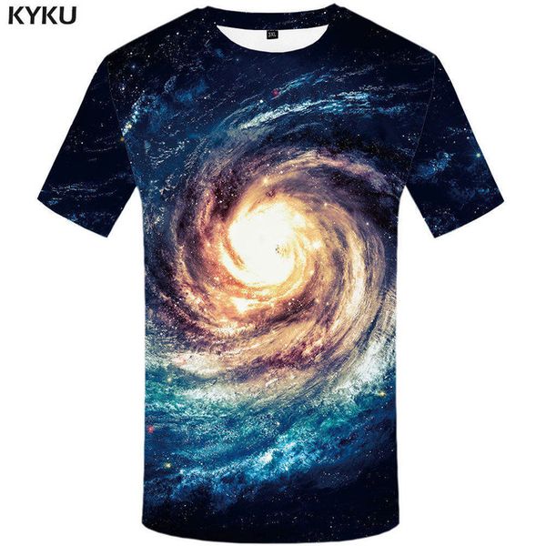 

galaxy space anime nebula punk rock 3d print shirts plus size comics plus size men clothing