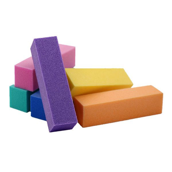 

nail files 5 pcs multi-colors art buffer file block pedicure uv gel buffing sanding polisher 4 sides sponge tips tf29