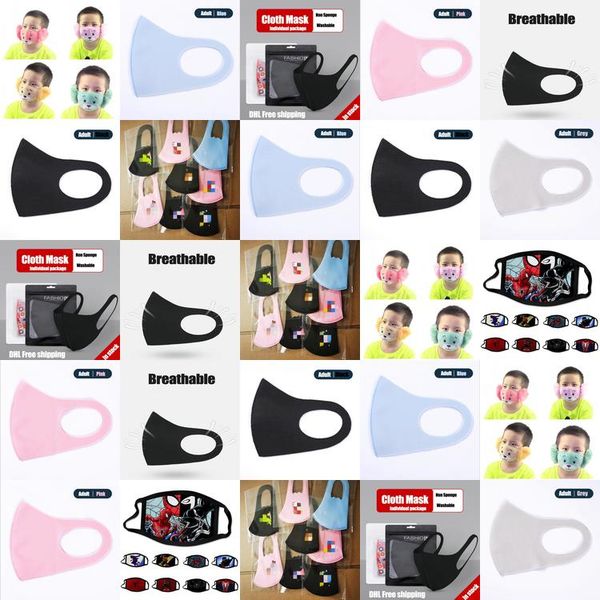 

children fast high masks masks youth end cotton face silk designer 045usd mask packaging ice dhl shipping womens tools duvqs sports2005, Black