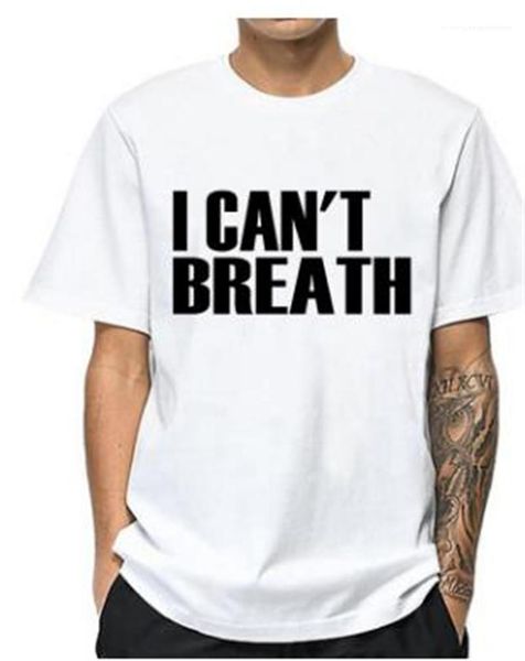 

letter printed solid color crew neck hemme casual cloth mens designer summer tshirts i cant, White;black