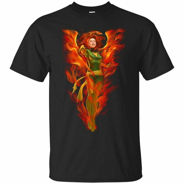 

jean grey dark phoenix t-shirt xmen marvel comics tee shirt short sleeve s-3xl new 2019 summer casual t-shirt printing