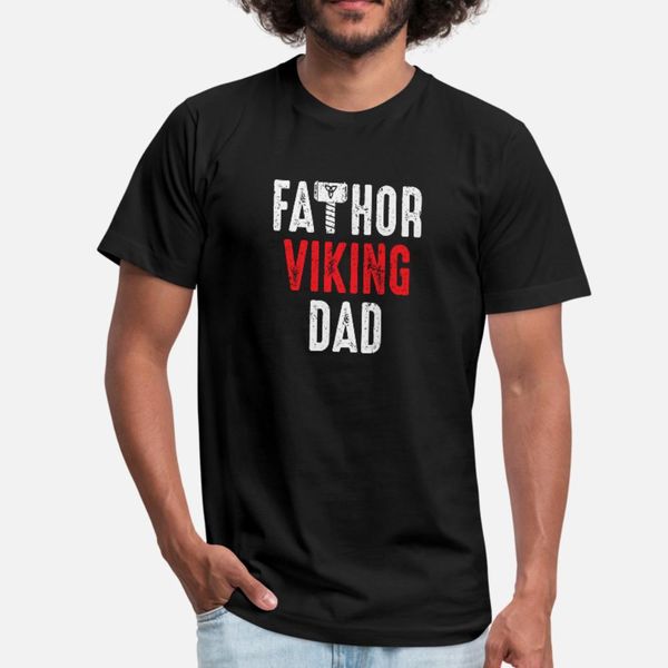 

fathor viking dad gift for dad father fa thor t shirt men designing cotton round collar formal graphic humor spring pattern shirt