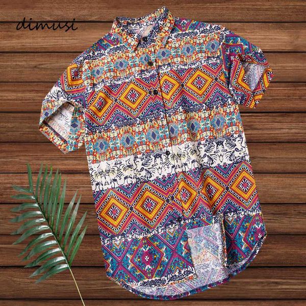 

dimusi summer mens beach hawaiian shirt tropical summer short sleeve shirt men casual loose cotton floral shirts clothing 5xl, White;black