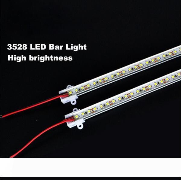 

super bright 50cm 3528 rigid strip led bar light kitchen led light bar 60leds dc12v strip with u aluminum