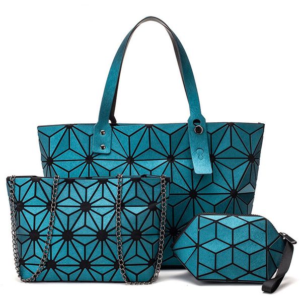 

sac a main brand women geometric bags for women 2020 quilted shoulder bags laser plain folding ladies handbags bolso mujer