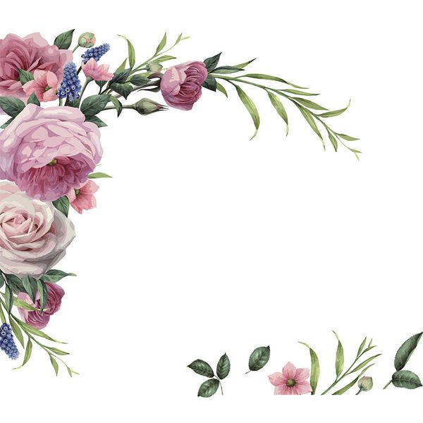 

corner removable wall sticker decals living room self adhesive home decor diy