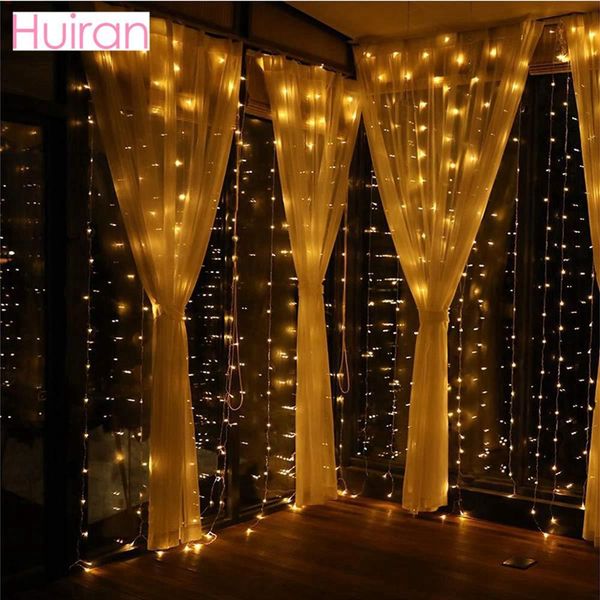 

usb light curtain fairy string christmas for home xmas natal decor 2020 new year 2021 navidad decorative lights