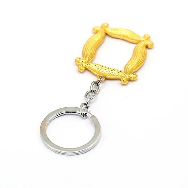 

10pcs/lot wholesale american tv show friends keychain central perk coffee time pendant key chain car bag keyring jewelry, Silver