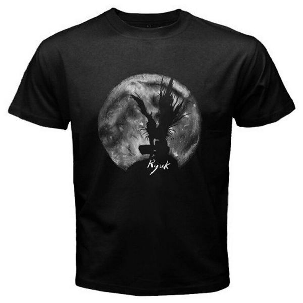 

новая death note shinigami ryuk аниме мужская черная футболка размер s m l xl 2xl 3xl повседневный плюс размер футболочку