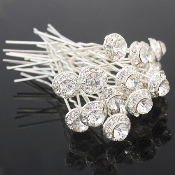 

shippin 2016 jewelry rhinestone clear fashion diamante clip wedding pins crystal bridal hair prom dhl ce2007 crxgh, Golden;silver