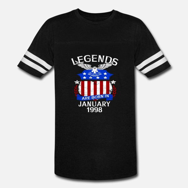 

legends are born in january 1998 t shirt men create tee shirt s-xxxl slim sunlight building spring autumn novelty shirt