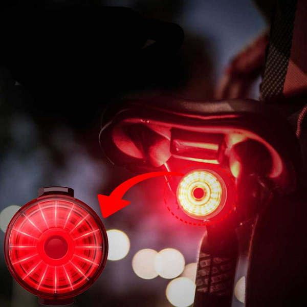 

bike taillight waterproof riding rear light led usb chargeable smart brake sensing tail lamp mountain bicycle cycling tail-lamp
