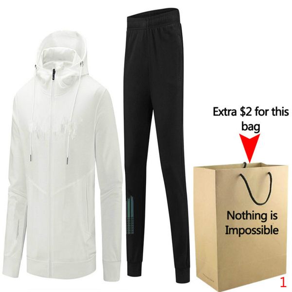 

men's tracksuits fashion mens letter print two pieces suit 20fw autumn winter windbreaker sport suits asain size -5xl, Gray