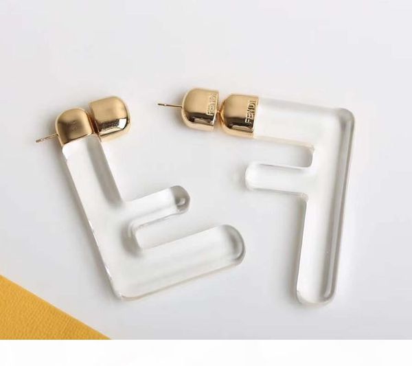 

2020 luxurious quality resin part in color and transparent for women wedding jewelry two ways to wear ps4435, Golden