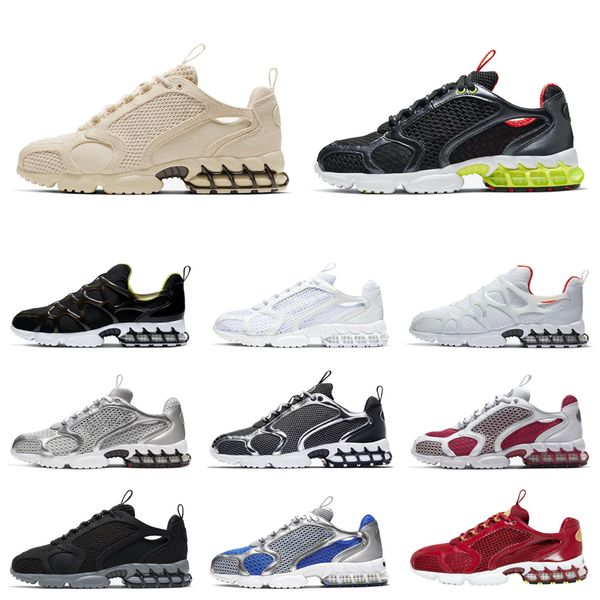 

2020 spiridon kukini cage 2 running shoes triple white black grey metallic silver pure platinum women mens trainers sports sneakers