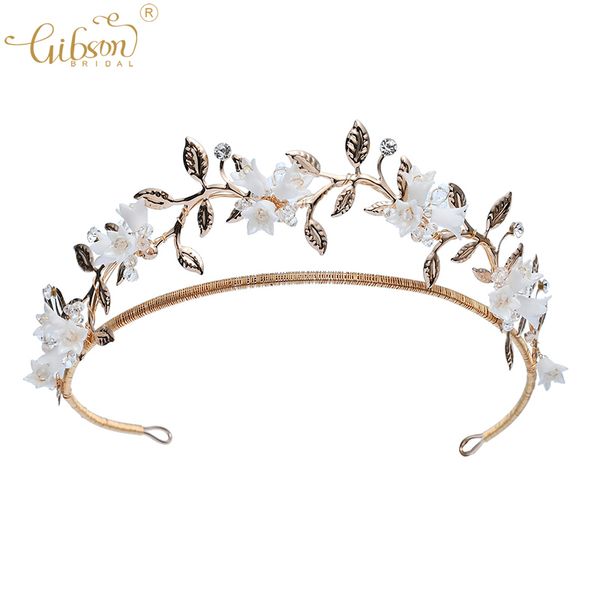 

wholesale bridal fair crown tiaras и серьги набор фарфоровая флористические ювелирные изделия свадебный головной уголов аксессуары королева, Golden;silver