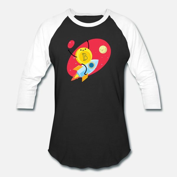

bitcoin криптовалюта на луну тенниску мужчины печати хлопка o шеи unisex cute дышащий летний стиль фотографии рубашки