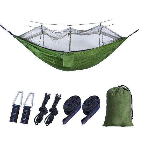 

tents and shelters portable camping hammock mosquito net garden outdoor sleeping bed swing parachute fabric hanging ultralight