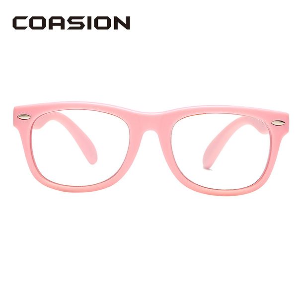 

coasion blue light blocking glasses kids unbreakable flexible computer gaming eyeglasses for boys girls age 3-12 ca1604, White;black
