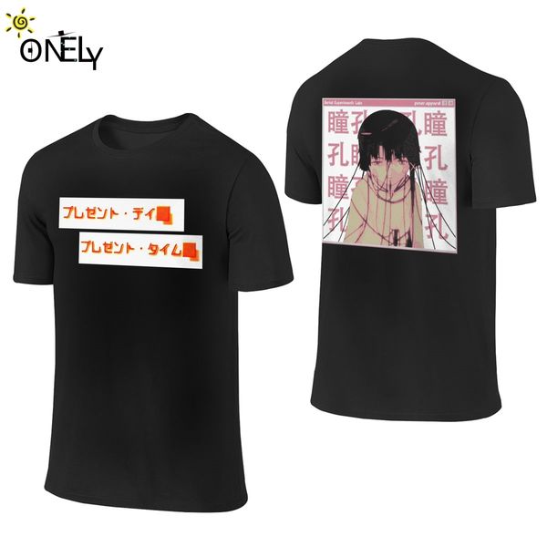 

serial experiments lain sad japanese anime aesthetic t shirt round neck custom male pure cotton classic s-6xl t-shirt