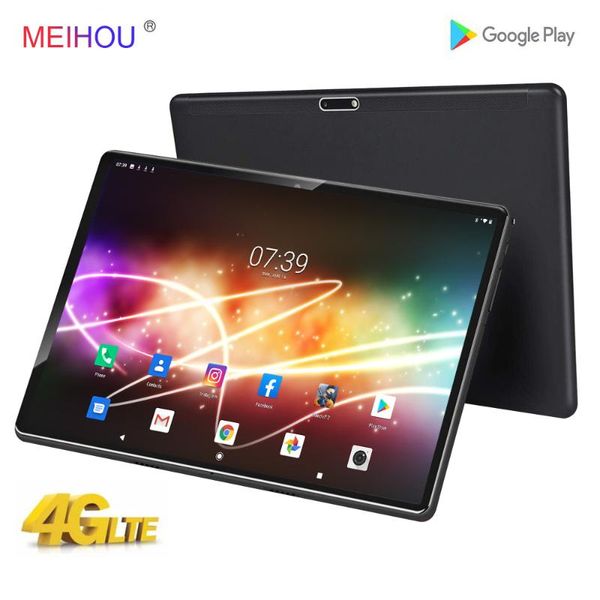 

2020 new 10 inch tablet 4g lte octa core 3gb ram 32 gb rom tempered glass hd ips screen phone call bluetooth gps +64 gb tf card