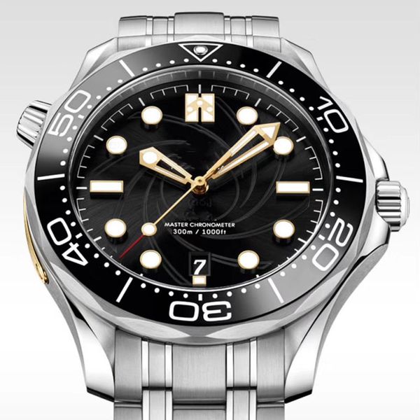 

automatic mens watches limited dial 007 watch james mens edition designer sprots commander bond luxury watches wristwatches aqdxw, Slivery;brown