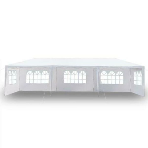 

10x30ft five sides party wedding outdoor patio tent 3x9m canopy heavy duty gazebo pavilion event white great deal