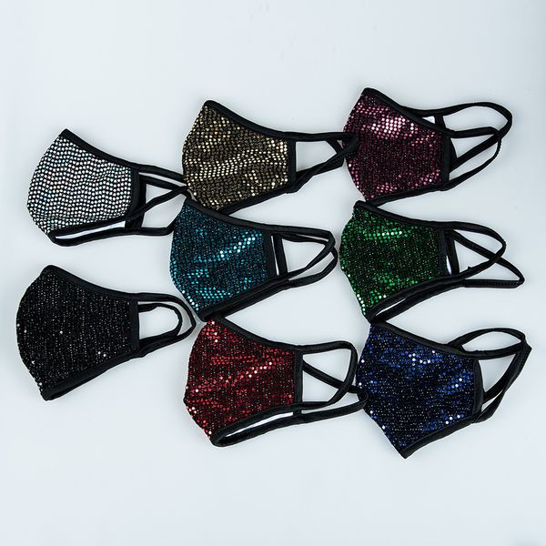 

party prom us cover masks designer sequins colored face mouth spot care personal masks health stock disco shining jroiv pqbkx