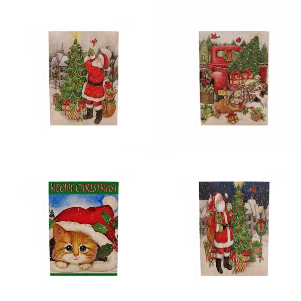

merry christmas santa stockings pendant banner merry christmas banner felt santa flags hanging decoration#553