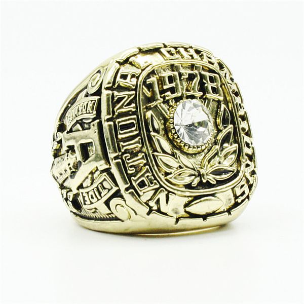 

1978 ncaa alabama crimson tide football championship ring for for fans gift wholesale fast shipping, Golden;silver