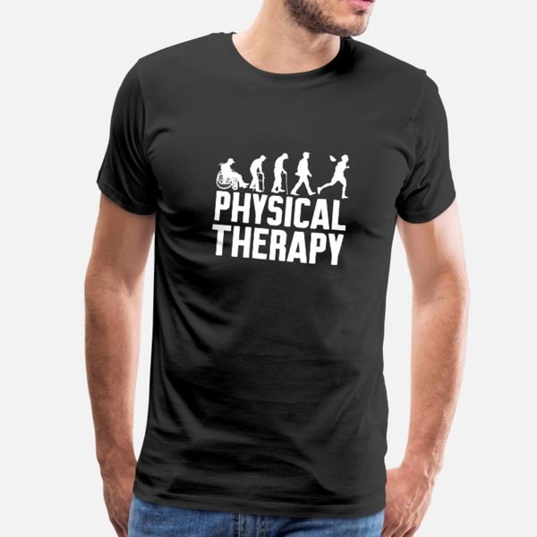 

evolution of physical therapy funny pt therapist t shirt men create 100% cotton s-3xl letter loose breathable summer cool shirt
