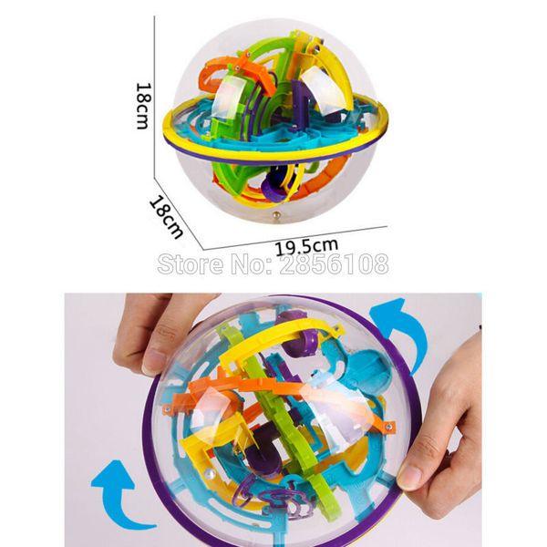 

158 levels 3d magic perplexus maze intellect rolling ball cubes game iq puzzle funny balance educational toys mx200414