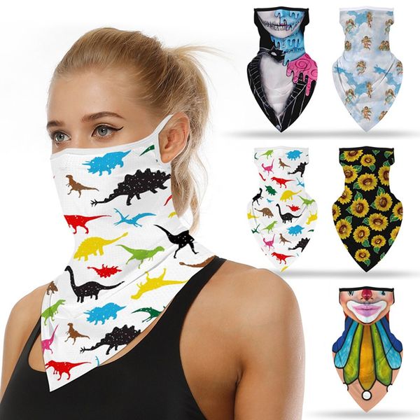 

cycling caps & masks 1pc polyester bandana scarf motorcycle bicycle tube head neck face cover for women/men/boys/girls, Black